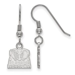 Sterling Silver University of Alabama XS (Tiny) Dangle Earrings